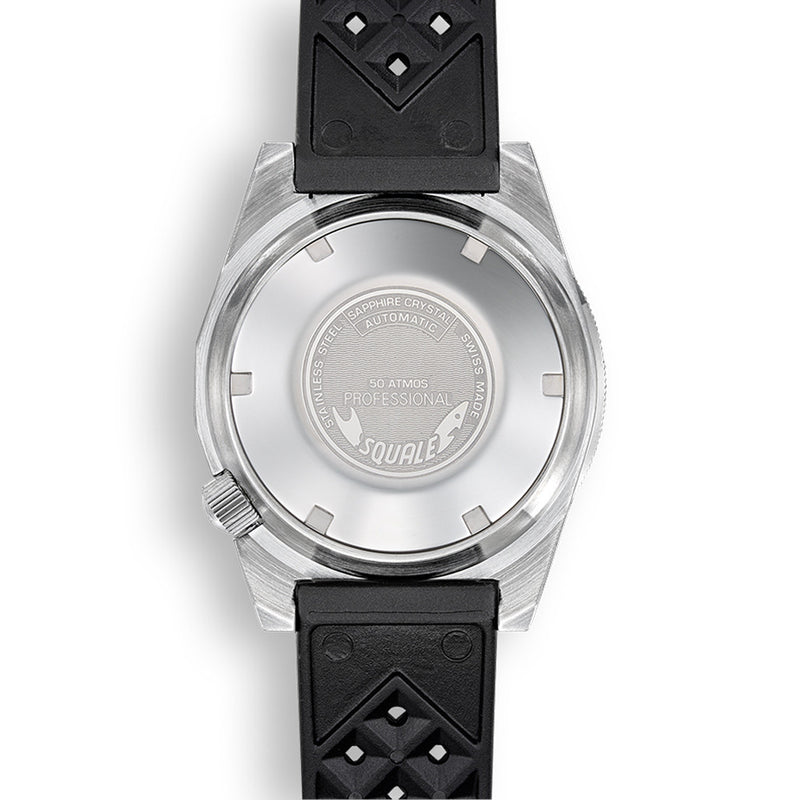 Squale 1521 COSC Certified Chronometer 500 meter Dive Watch #1521COSCL.HT back
