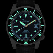 Squale 1521 COSC Certified Chronometer 500 meter Dive Watch #1521COSCL.HT lume