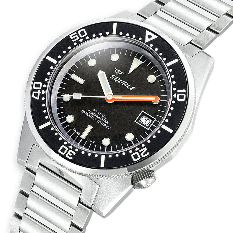 Squale 1521 COSC Certified Chronometer 50 Atmos Dive Watch #1521COSCL.SQ20B