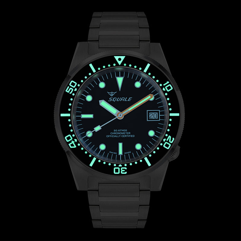 Squale 1521 COSC Certified Chronometer 50 Atmos Dive Watch #1521COSCL.SQ20B