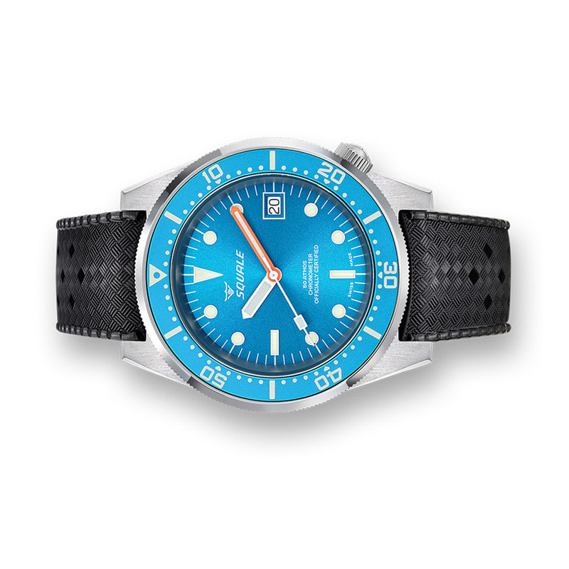 Squale 1521 Ocean COSC Certified Chronometer 500 meter Dive Watch #1521COSOCN.HT side