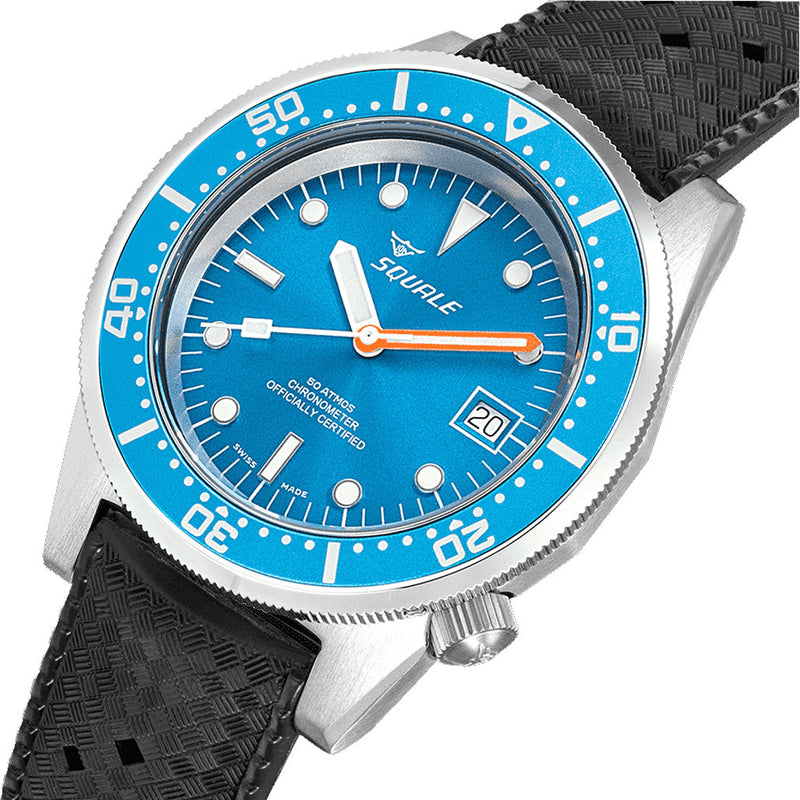 Squale 1521 Ocean COSC Certified Chronometer 500 meter Dive Watch #1521COSOCN.HT side