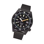 Squale 50 Atmos Swiss Dive watch with DLC Black Case #1521DLCBK.MEPVD20