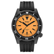 Squale 50 Atmos Dive watch with DLC Black Case and Orange Superluminova Dial #1521DLCFOR.VO