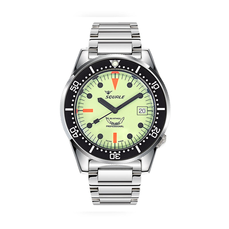 Squale 50 Atmos Swiss Made Dive Watch with Luminous Dial #1521FULL.SQ20L