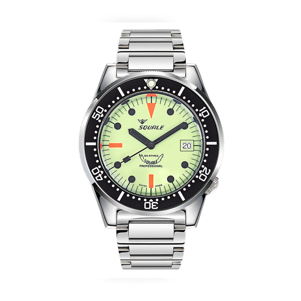 Squale 50 Atmos Swiss Made Dive Watch with Luminous Dial #1521FULL.SQ20L