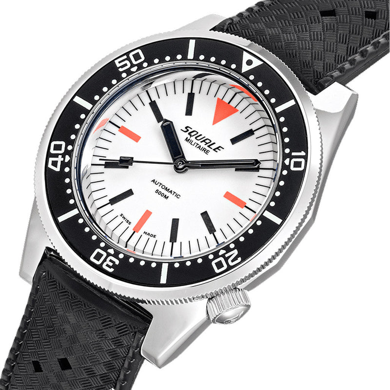 Squale Militaire 500 Meter Swiss Automatic Dive Watch with Full Lume Dial #1521LUMIWT.HT