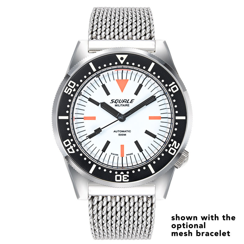 Squale Militaire 500 Meter Swiss Automatic Dive Watch with Full Lume Dial #1521LUMIWT.HT