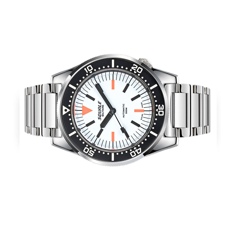 Squale Militaire 50 Atmos Swiss Dive Watch with Full Lume Dial #1521FUMIWT.SQ20L
