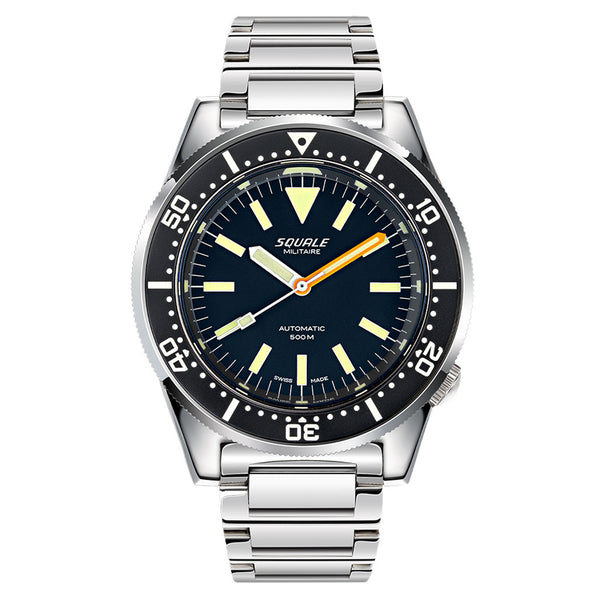 Squale Militaire 50 Atmos Swiss Dive Watch with Polished Case #1521MIL.SQ20L