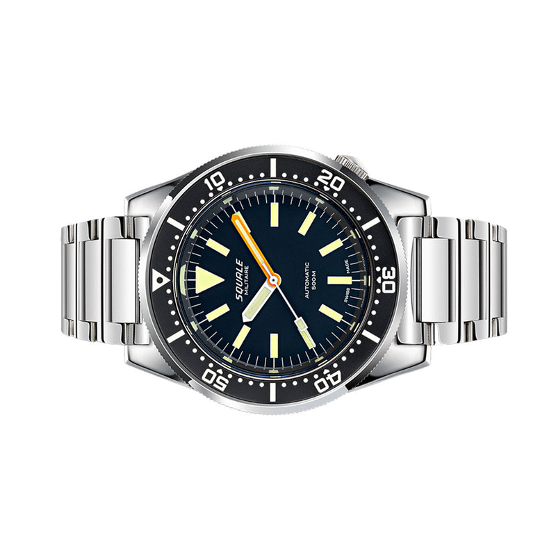 Squale Militaire 50 Atmos Swiss Dive Watch with Polished Case #1521MIL.SQ20L
