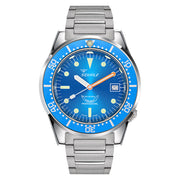 Squale 50 Atmos Swiss Automatic Polished Dive Watch with Blue Dial #1521OCN.SQ20B