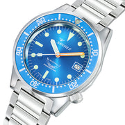 Squale 50 Atmos Swiss Automatic Polished Dive Watch with Blue Dial #1521OCN.SQ20B
