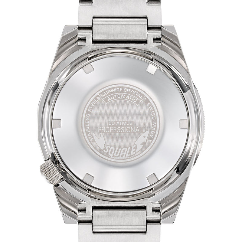 Squale 50 Atmos Swiss Automatic Polished Dive Watch with Blue Dial #1521OCN.SQ20B