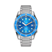 Squale 50 Atmos Swiss Automatic Polished Dive Watch with Blue Dial #1521OCN.SQ20B