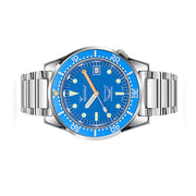 Squale 50 Atmos Swiss Automatic Polished Dive Watch with Blue Dial #1521OCN.SQ20L