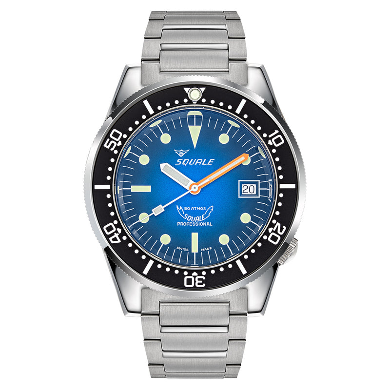 Squale 50 Atmos Profondo Swiss Dive Watch with Blue Ombre Dial #1521PROFD.SQ20L