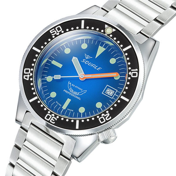 Squale 50 Atmos Profondo Swiss Dive Watch with Blue Ombre Dial #1521PROFD.SQ20L