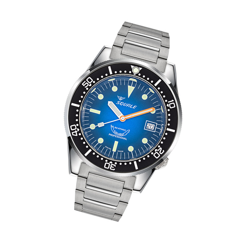 Squale 50 Atmos Profondo Swiss Dive Watch with Blue Ombre Dial #1521PROFD.SQ20L