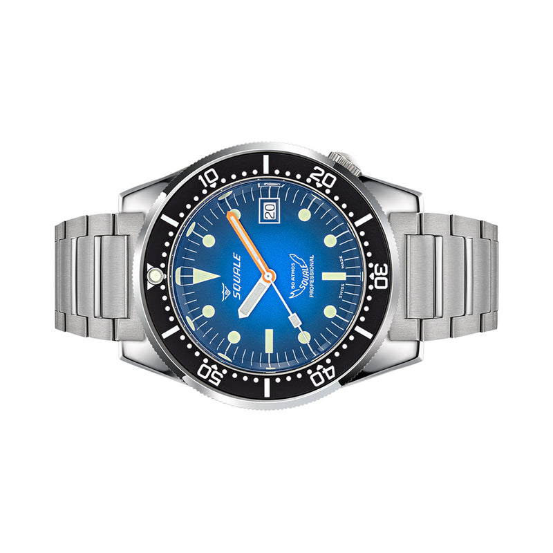 Squale 50 Atmos Profondo Swiss Dive Watch with Blue Ombre Dial #1521PROFD.SQ20L