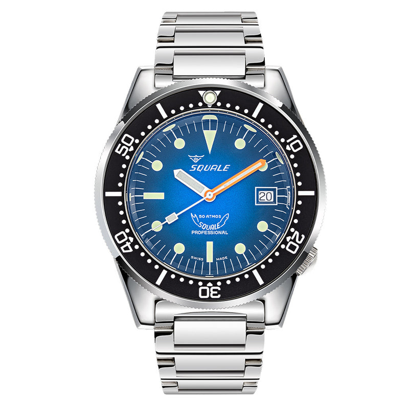 Squale 50 Atmos Profondo Swiss Dive Watch with Blue Ombre Dial #1521PROFD.SQ20L