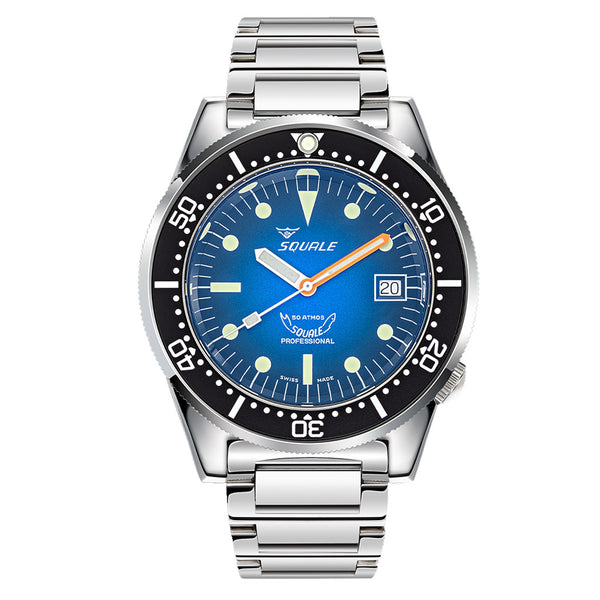Squale 50 Atmos Profondo Swiss Dive Watch with Blue Ombre Dial #1521PROFD.SQ20L