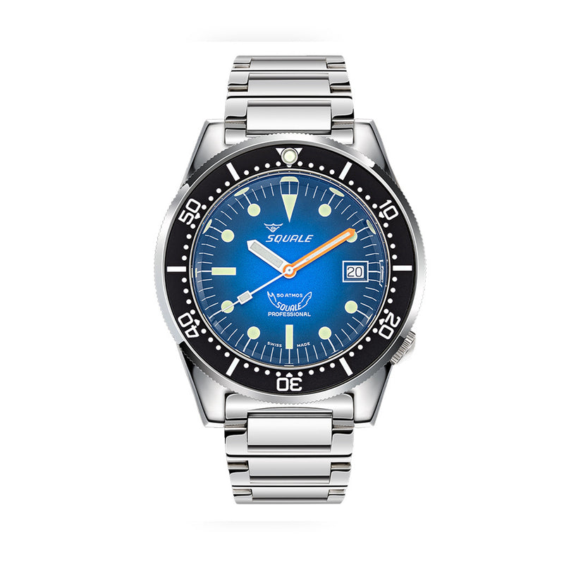 Squale 50 Atmos Profondo Swiss Dive Watch with Blue Ombre Dial #1521PROFD.SQ20L