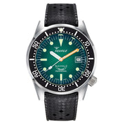 Squale 500 Meter Swiss Made Automatic Dive Watch with Ombre Green Dial and Rubber Strap #1521PROFGR.HT zoom