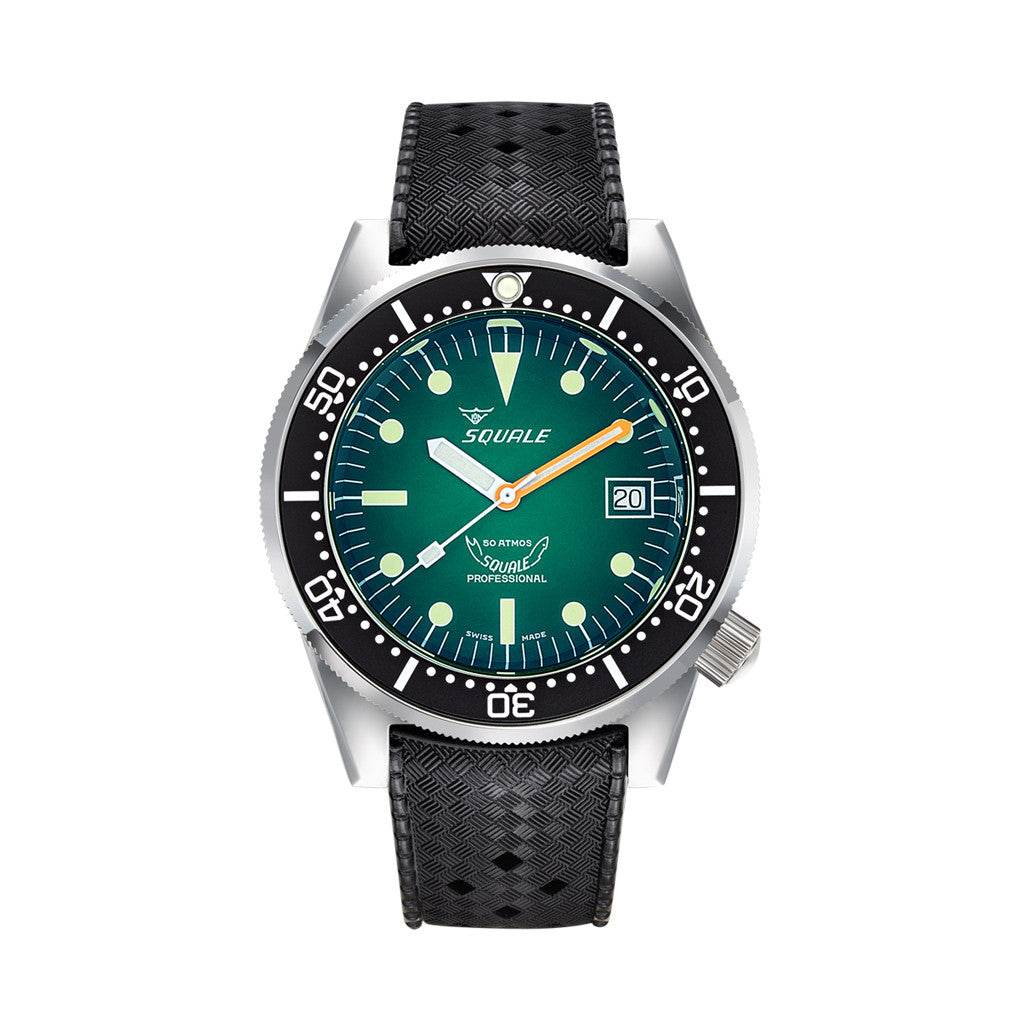 Squale 1521 Profondo Automatic Dive Watch with Ombre Green Dial