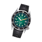 Squale 500 Meter Swiss Made Automatic Dive Watch with Ombre Green Dial and Rubber Strap #1521PROFGR.HT tilt