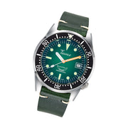 Squale 500 Meter Swiss Made Automatic Dive Watch with Ombre Green Dial and Leather Strap  #1521PROFGR.PVE tilt