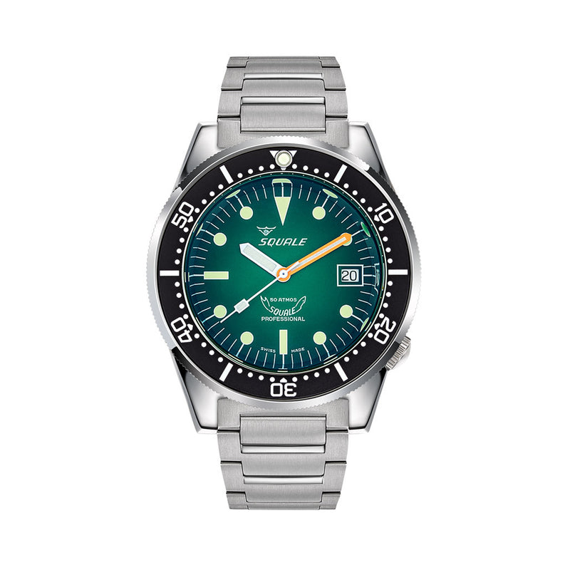 Squale 50 Atmos Profondo Automatic Dive Watch with Ombre Green Dial #1521PROFGR.SQ20B