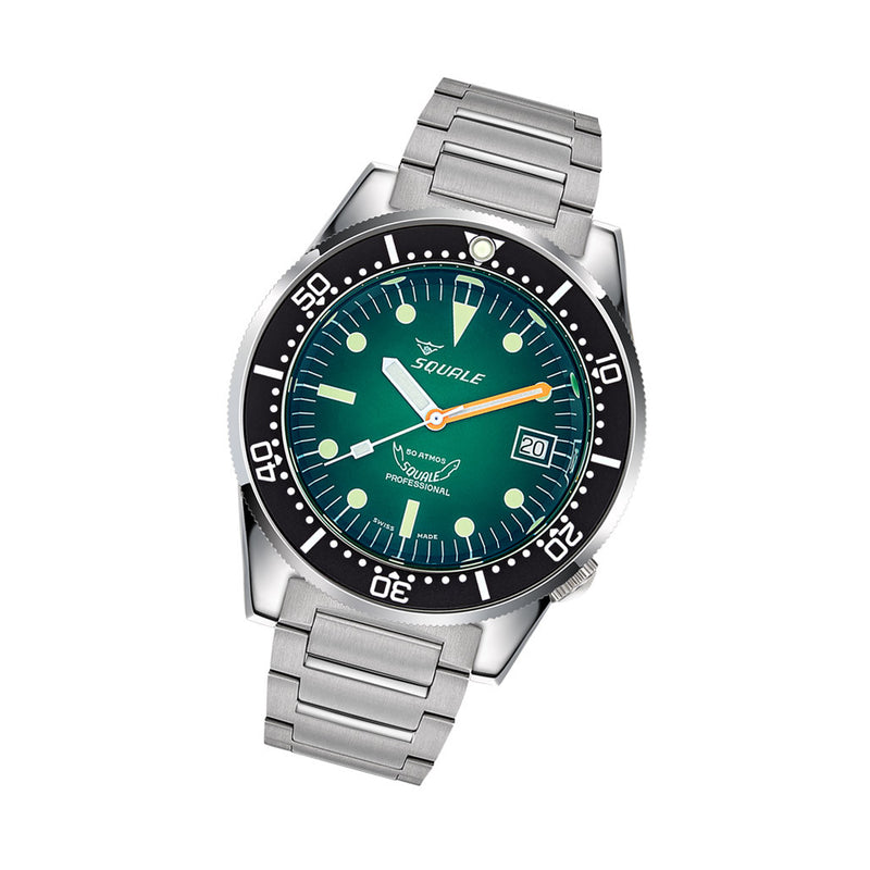 Squale 50 Atmos Profondo Automatic Dive Watch with Ombre Green Dial #1521PROFGR.SQ20B