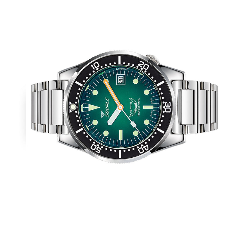 Squale 50 Atmos Profondo Automatic Dive Watch with Ombre Green Dial #1521PROFGR.SQ20L
