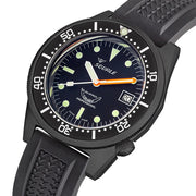 Squale 50 Atmos Swiss  Dive watch with Black Case and Dial #1521PVD.VO