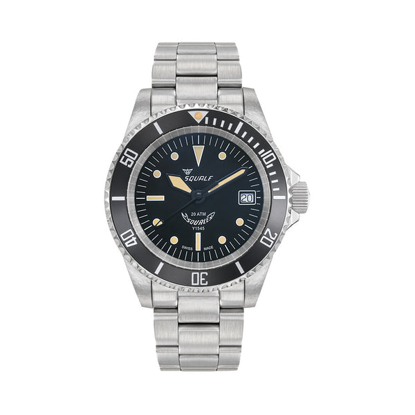 Squale 200 meter Swiss Automatic Dive watch with Ceramic Bezel, Domed AR Sapphire Crystal #1545-ORIG
