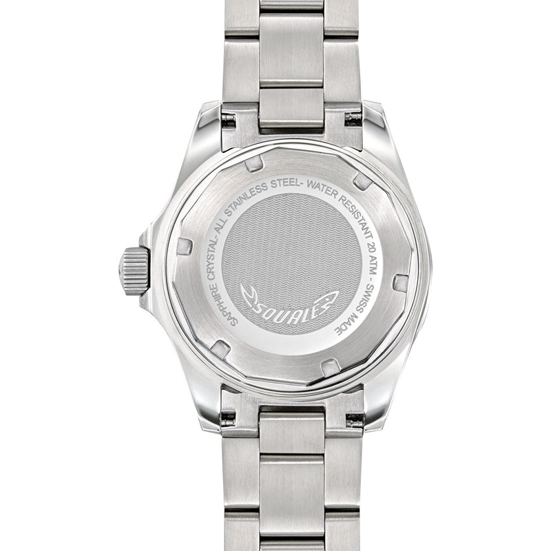 Squale 200 meter Swiss Automatic Dive watch with Ceramic Bezel, Domed AR Sapphire Crystal #1545-ORIG