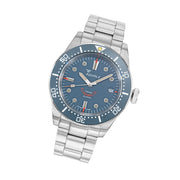 Squale 1545 Grey Dial Dive Watch with Orange Accents and Stainless Steel Bracelet #1545GG.AC tilt