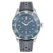 Squale 1545 Grey Dial Dive Watch with Orange Accents and Rubber Strap #1545GG.HTG zoom