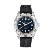 Squale 1545 Black Dial Dive Watch with Orange Accents and Steel Bezel #1545SSBK.HT