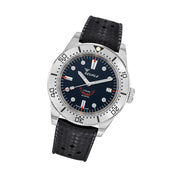 Squale 1545 Black Dial Dive Watch with Orange Accents and Steel Bezel #1545SSBK.HT