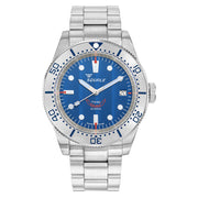Squale 1545 Blue Dial Dive Watch with Steel Bezel and Bracelet #1545SSBLC.AC