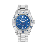 Squale 1545 Blue Dial Dive Watch with Steel Bezel and Bracelet #1545SSBLC.AC