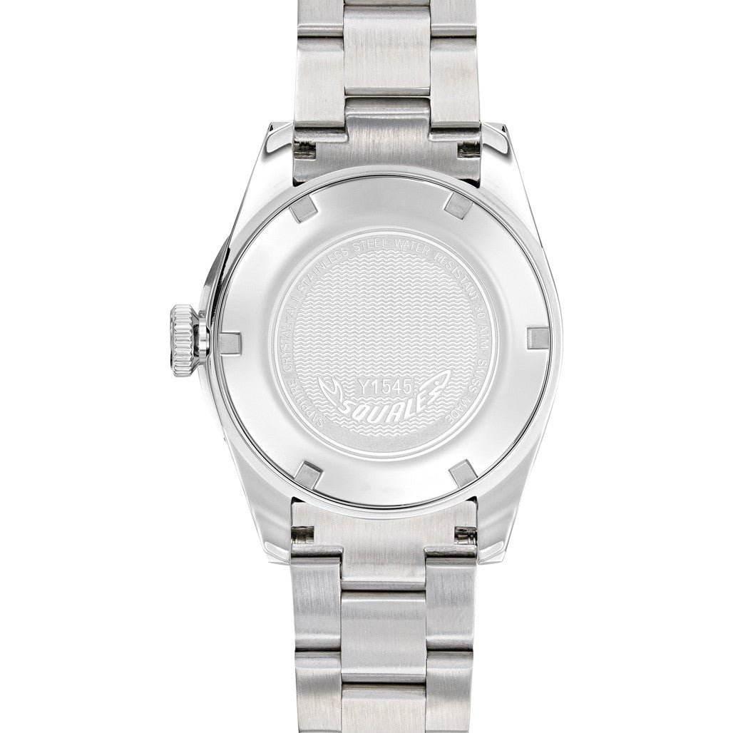 Squale 1545 Blue Dial Dive Watch with Steel Bezel and Bracelet