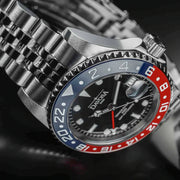 Davosa Swiss Made Ternos Ceramic GMT Automatic with Pepsi Bezel and Pentalink Bracelet #16159006 Lifestyle