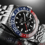 Davosa Swiss Made Ternos Ceramic GMT Automatic with Pepsi Bezel and Pentalink Bracelet #16159006 Lifestyle