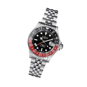 Davosa Swiss Made Ternos Ceramic GMT Automatic with Coke Bezel and Pentalink Bracelet #16159009 Tilt