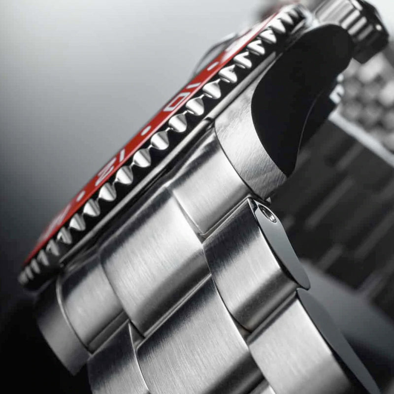 Davosa Swiss Made Ternos Ceramic GMT Automatic with Pepsi Bezel and Trialink Bracelet #16159060 Lifestyle