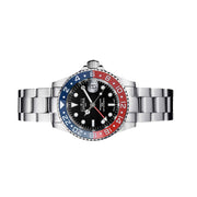 Davosa Swiss Made Ternos Ceramic GMT Automatic with Pepsi Bezel and Trialink Bracelet #16159060 Side