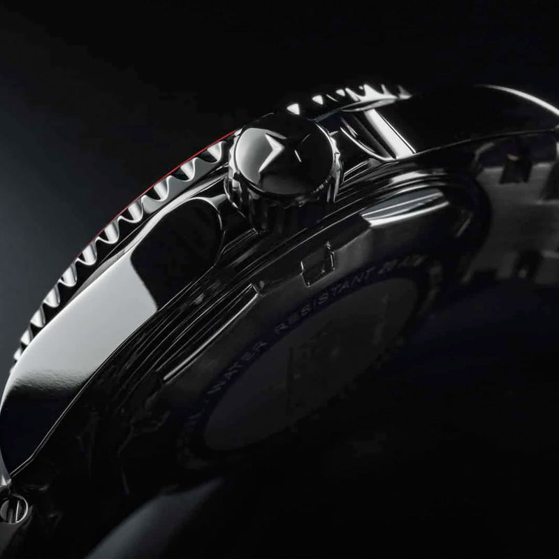 Davosa Swiss Made Ternos Ceramic GMT Automatic with Coke Bezel and Trialink Bracelet #16159090 Crown